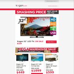 Kogan - TV Sale.E.g. Kogan 40" Full HD LED TV Now $329 + Shipping