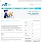 Win a Share of $15,000 Towards The Cost of Your Child’s Education from ASG