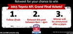 Win RT Flights to Melbourne, 1nt Hotel, 2 Tickets to The AFL Grand Final [VIC, WA] from NAB