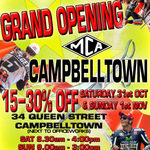 Motorcycle Accessories Supermarket Campbelltown NSW Opening Sale 15 - 30% off