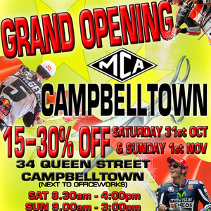 Motorcycle Accessories Supermarket Campbelltown Nsw Opening Sale