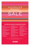 Boxing Day Stocktake Sale @ Myer - 30-50% off Huge Range of Clothing