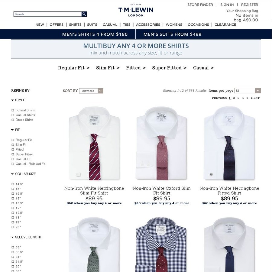 TM Lewin: All Shirts $40 + Shipping - OzBargain