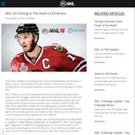 NHL 16 Free in The EA Access Vault (EA Access Sub Required - Xbox One)
