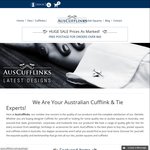Ties, Bow Ties, Cufflinks & Pocket Squares Prices from $4.48 + Free Postage @ AusCufflinks