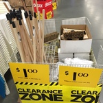 $1 Broom/Mop Screw Fit Handle 1.2m & $1 Mop Head @ Masters Tingalpa QLD (Clearance - Limited stock & stores)