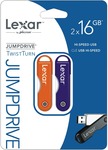 Lexar JumpDrive TwistTurn 2 x 16GB $9.95 @ The Good Guys