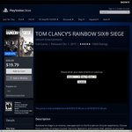 [PS4] Rainbow Six Siege US$19.79 (~AU$26) US PSN Store