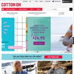30% off Full Priced Items at Cotton on Australia for Signing up for Newsletter