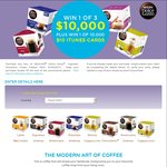 Win 1 of 3 $10,000 Cash Prizes or 1 of 8,000 $10 iTunes Gift Cards from Nescafe Dolce Gusto