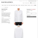 Valentino Rockstud Shirt 50% OFF Was $2,449 NOW $1,224.50 (SAVE OVER $1000) @ David Jones
