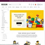 Up to ~28% off LEGO Plus FREE Shipping at Myer Online When You Buy Two or More Sets