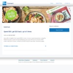 AmEx Statement Credits: Spend $50 at HelloFresh Get $20 Back, up to 5 Times