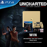 Win an Uncharted: The Lost Legacy Prize Pack incl a Gold PlayStation 4 or 1 of 4 Uncharted Merchandise Packs from Sony