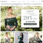 20% off Everything @ Forcast for 15 Hours (New Arrival, Full Price and Sale Items) + Free Delivery Min Order $50