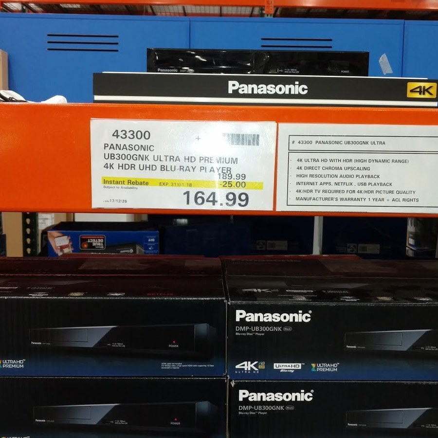 Panasonic 4k Ultra Hd Blu Ray Player Region Free 164 99 Costco Ringwood Vic Membership Required Ozbargain Panasonic 4k Ultra Hd Blu Ray Player Region Free 164 99 Costco Ringwood Vic Membership Required Ozbargain