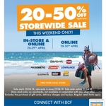 20-50% off Store Wide @ BCF