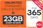 40℅ off extra large 365 day prepaid plans at dicksmith online