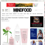 Win 1 of 3 Natio Rosewater Hydration Range Prize Packs Worth $109.70 from MiNDFOOD