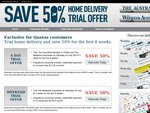 50% off home delivery of The Australian newspaper for the first 8 weeks