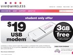 Vividwireless $19 Refurbished USB Modem with 3Gb Data (Metro Perth, Sydney and Melbourne)