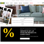 At least 40% of 400 Products at IKEA