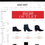 Extra 30% off Outlet & 25% off Full Price - Shoes from $29.95 in-Store and Online (Free Shipping Min Order $100) @ Nine West