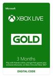 Xbox LIVE Gold 3 Month Subscription (Digital Download) $17.97 @ JB Hi-Fi & Harvey Norman