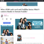 Win 1 of 7 $500 Cash Card & Fujifilm Instax Mini 9 Camera Prize Packs from Mamamia Pty Ltd
