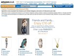 Spend £40 or More on Products from Amazon.co.uk’s Fashion Categories, and Receive a £10 Discount