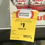 Nutella 30g $1 (Was $2) @ Coles