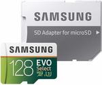 Samsung EVO Select MicroSD Card 64GB $21.52, 128GB $38.44, 256GB $76.90 + Delivery (Free with Prime over $49) @ Amazon US via AU