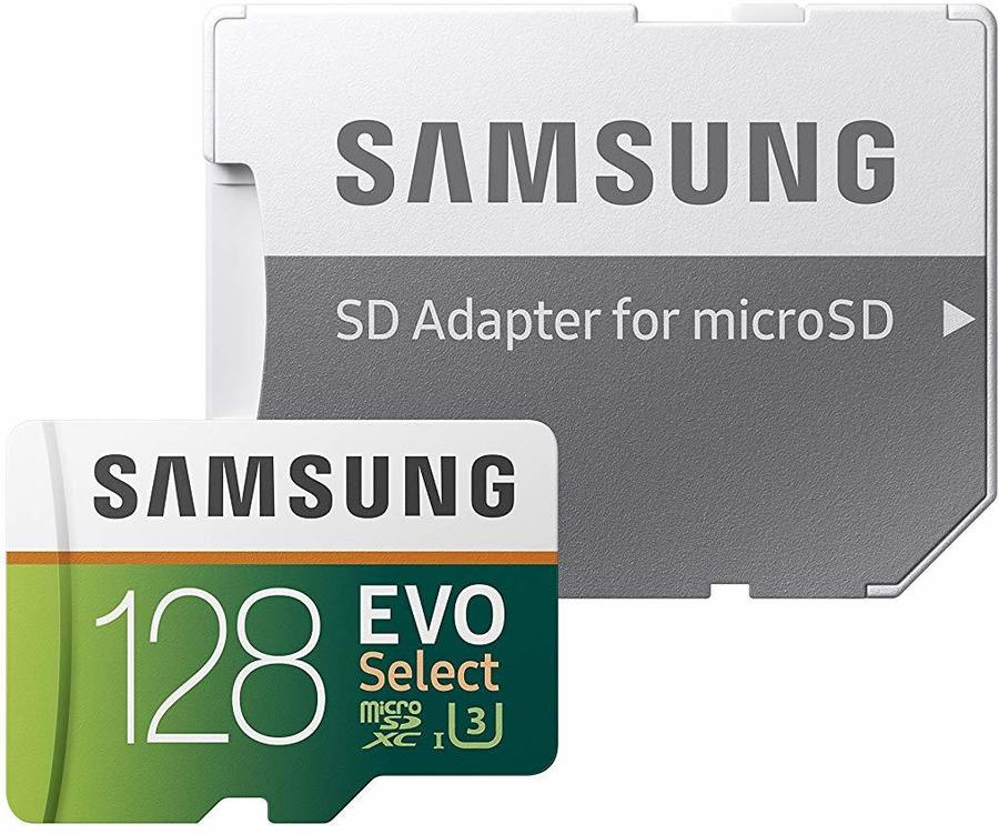 Samsung EVO Select MicroSD Card 64GB $21.52, 128GB $38.44 ...