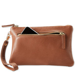 50% off Black and Grey Leather Clutch $74.95 + Postage @ Toffee Cases