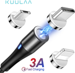 KUULAA Magnetic Micro USB Cable USB C 3A Quick Charge Adapter AU $1.48 (AU $1.48-AU $4.81) Delivered @ Kuulaa Factory Aliexpress