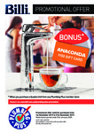 Bonus $150 Anaconda Gift Card When You Order a Billi Quadra Drinking Water Mixer Unit @ Plumbing Plus