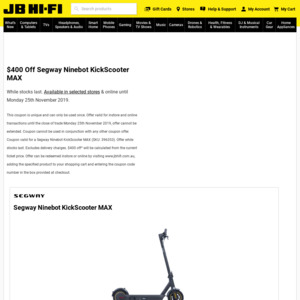 Segway Ninebot KickScooter E2 Plus - JB Hi-Fi