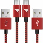 40% off RAMPOW Braided Micro-USB Cable $7.79 + Shipping ($0 /W Prime or $39 Spend) @ Rampow Amazon AU