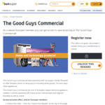 Register to Good Guys Commercial Free via Sunsuper Rewards
