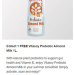 Collect 1 Free Vitasoy Prebiotic Almond Milk 1L @ Coles via flybuys App