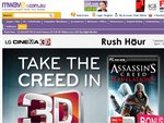 MWave Rush Hour Sale Tue 22/11 2-3pm AEDT LG 3D 25" Monitor $368 Incl Assassins Creed Rev (PC)