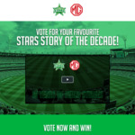 Win a Melbourne Stars Prize Pack Worth $1,550 or 1 of 2 Signed Jerseys from MG Motor Australia