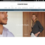 $50 off $150 Spend, $100 off $300 Spend, $200 off $600 Spend + Delivery ($0 with $50 Spend) @ Country Road (Membership Required)