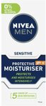 NIVEA Men Sensitive SPF15 Protective Moisturiser 75ml $5.32 ($4.79 with Sub & Save) + Post ($0 with Prime/ $39 Spen) @ Amazon AU