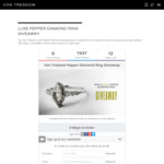 Win a $3495 Pepper Diamond Ring from Von Treskow