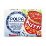 Mutti Polpa Tomatoes Finely Chopped 2 Pack $2.25 @ Coles (25% off)