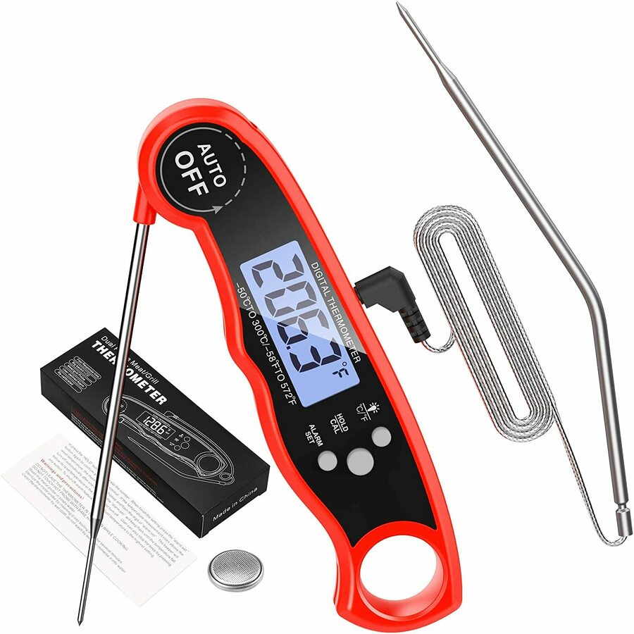 AMIR Meat Thermometer, Dual Probe Oven Safe Thermometer $15.59 ...