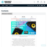 Win a Pair of KRK Classic 7 Monitors (Speakers) from Perfect Circuit