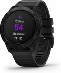 Garmin Fenix 6 Pro, Premium Multisport GPS Smartwatch, Black with Black Band $499 Delivered @ Amazon AU