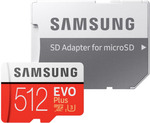 Samsung EVO Plus 512GB microSDXC Class 10 Card with Adapter $79 Delivered @ PCByte